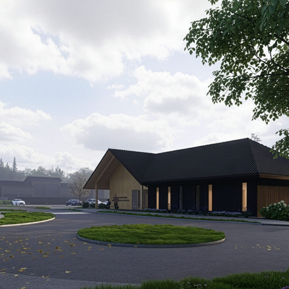 Espoon Tuomiokirkon hautausmaan huoltorakennus